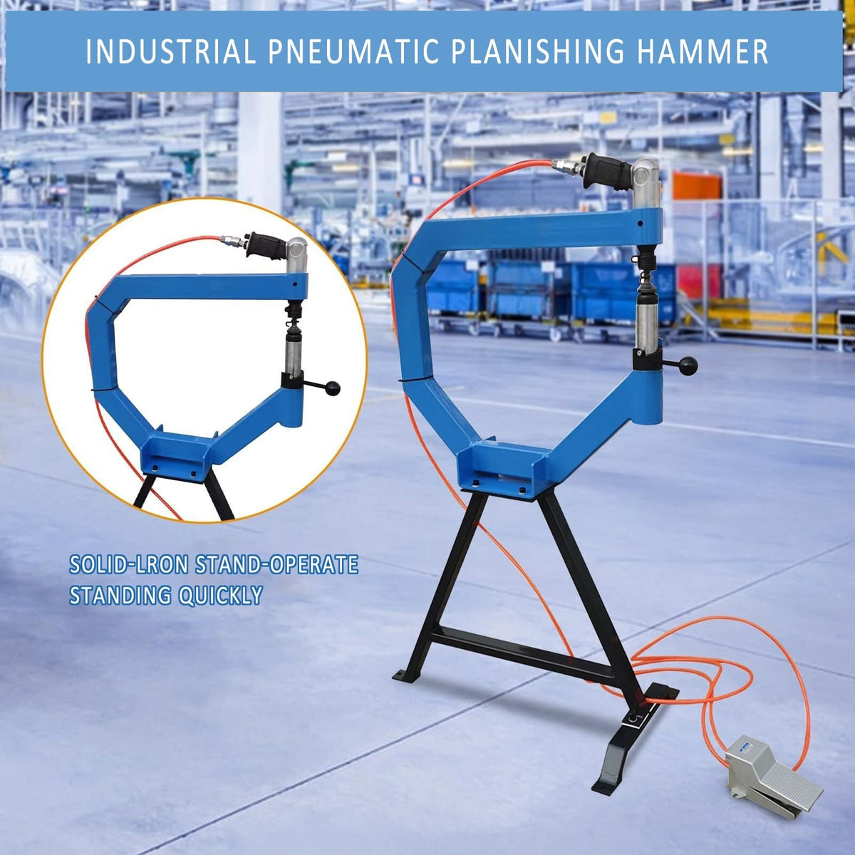 Pneumatic Planishing Hammer with Anvil and Pedal M197