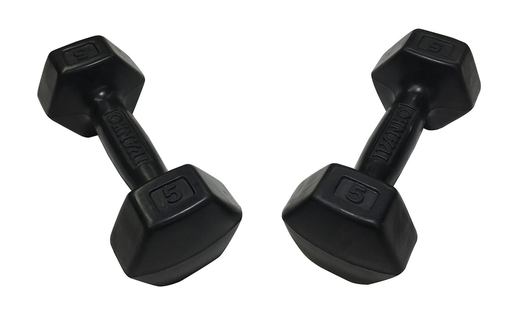 5 lbs Rubber Dumbbells Pair S951712