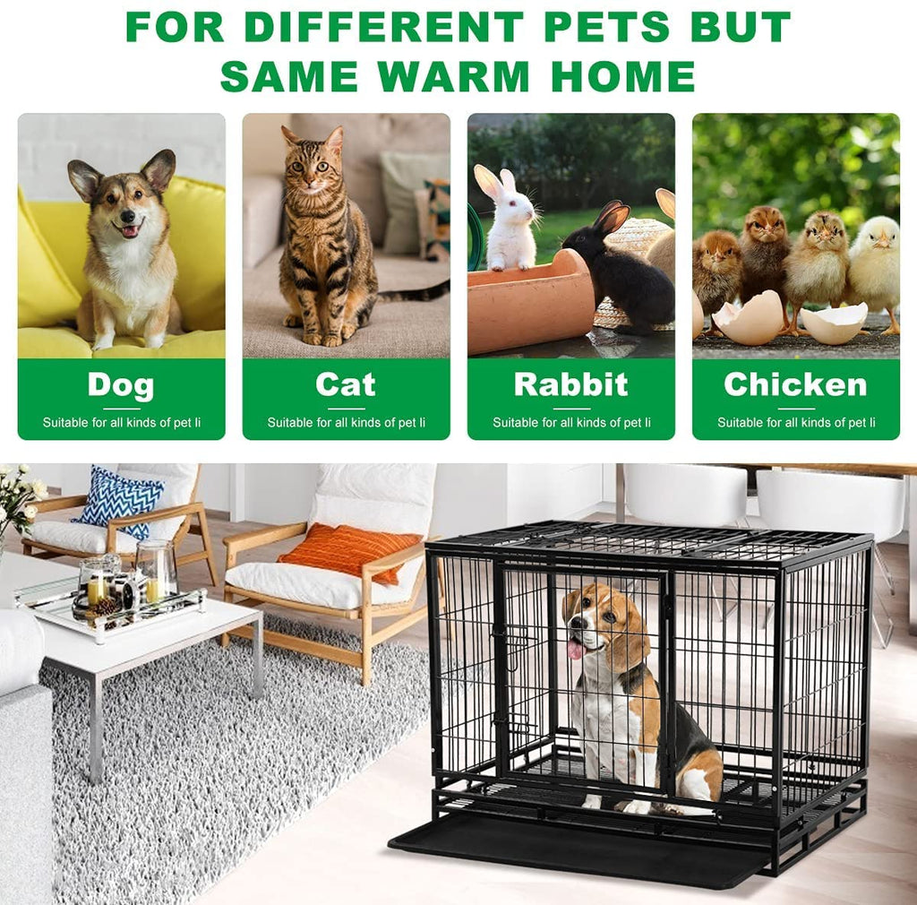 48 inch XXL Heavy Duty Dog Kennel with Wheels E893