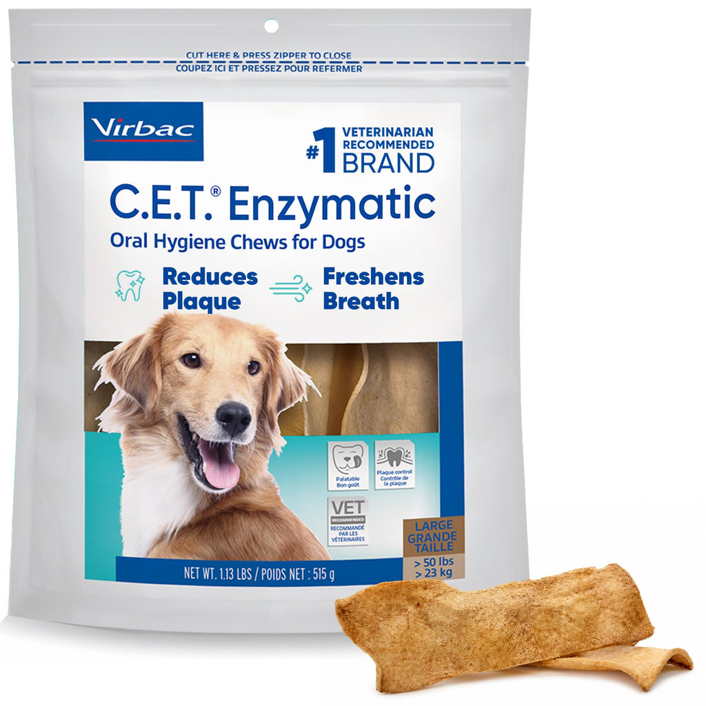 Large Tartar Control Enzymatic Oral Hygiene Chews for Dogs V407