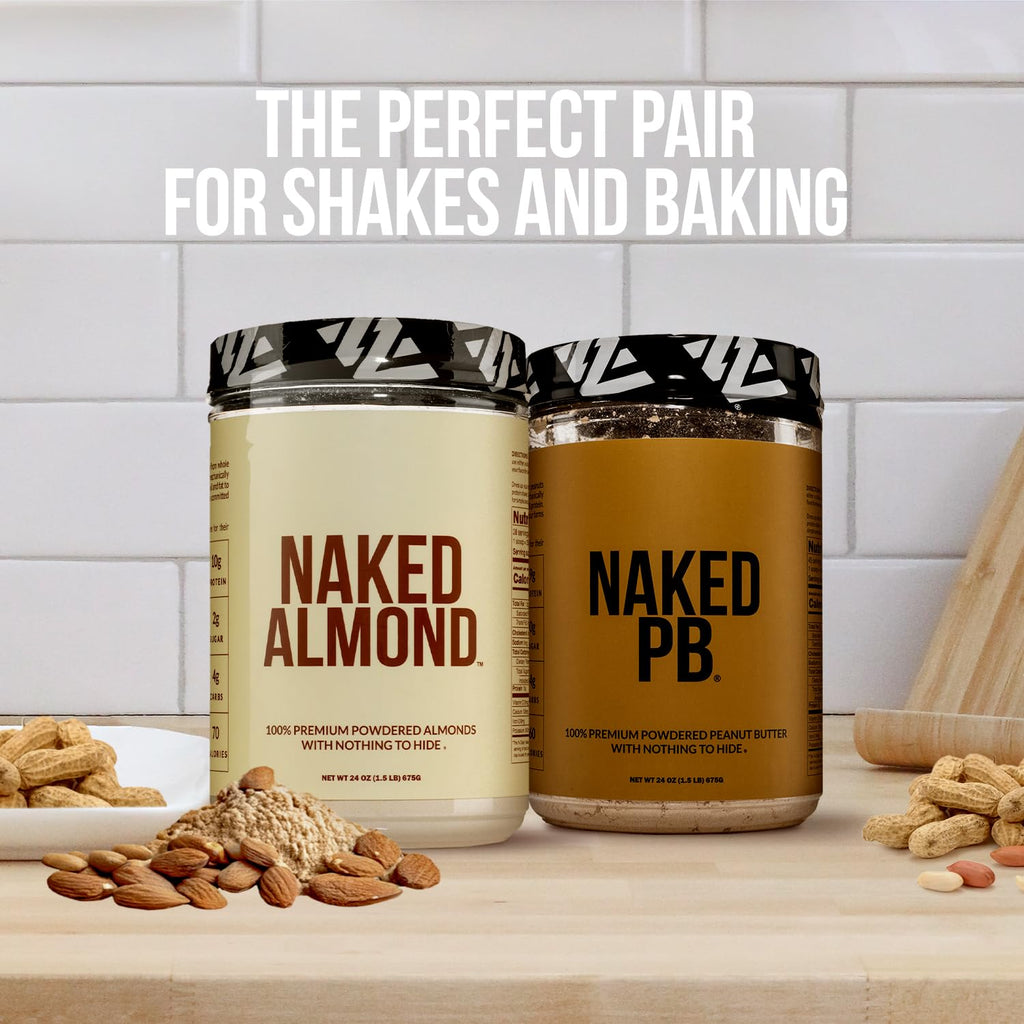 Pea Protein Powder 2LB and Powdered Peanut Butter 1.5LB Vegan Non-GMO Gluten Free H931535