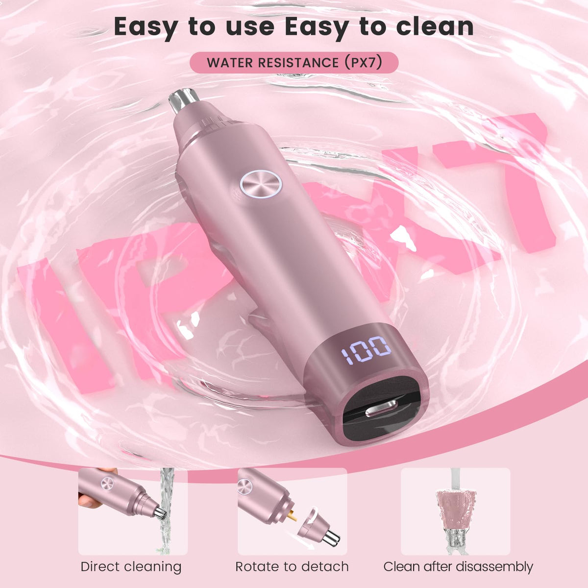 USB Rechargeable Electric Ear and Nose Hair Trimmer B707781