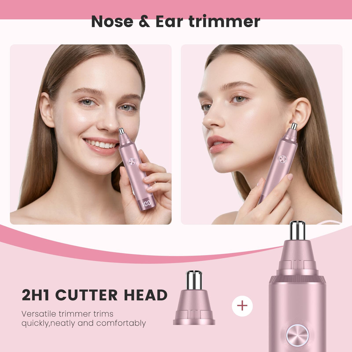 USB Rechargeable Electric Ear and Nose Hair Trimmer B707781