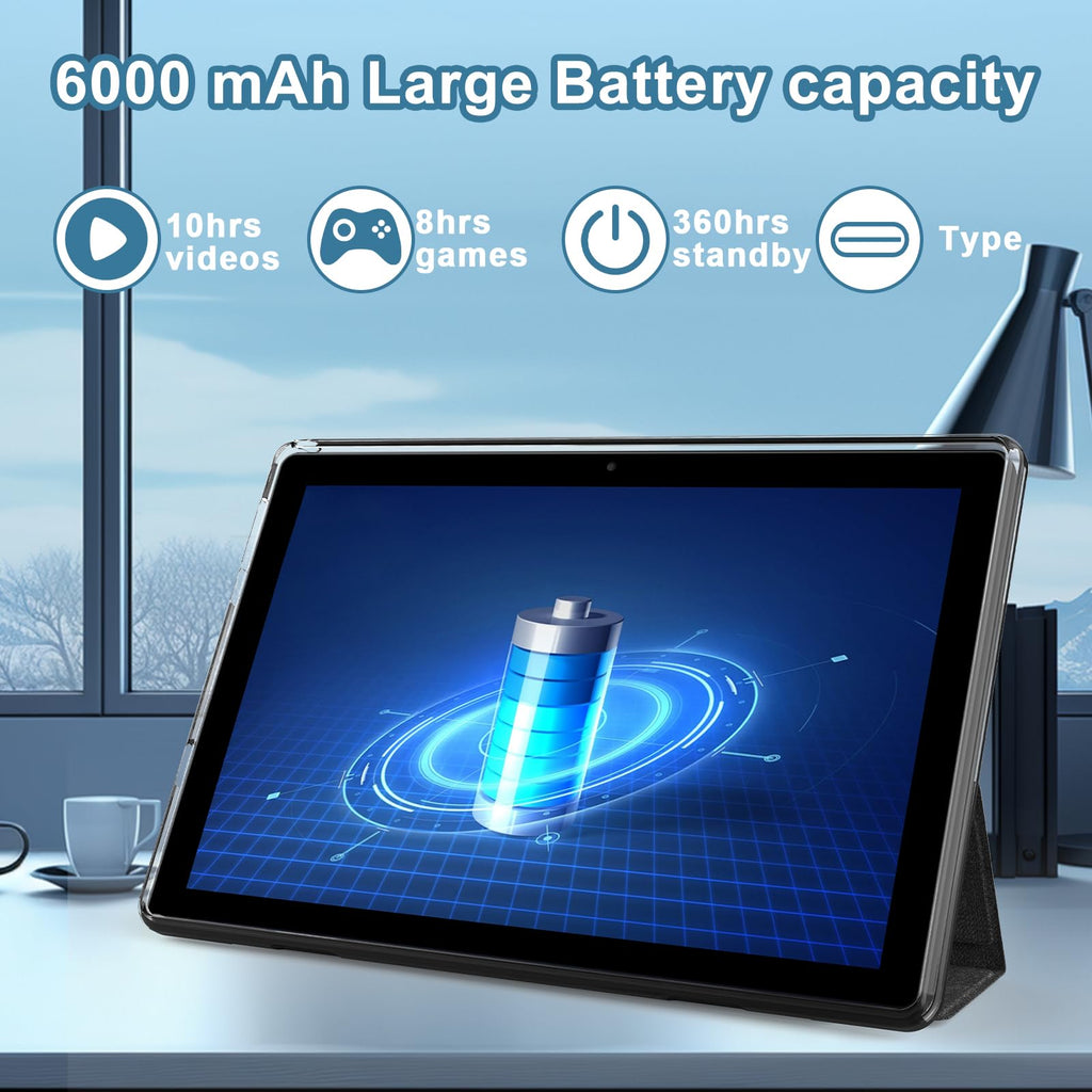 10 inch Tablet 12GB RAM 64GB ROM Black I387505