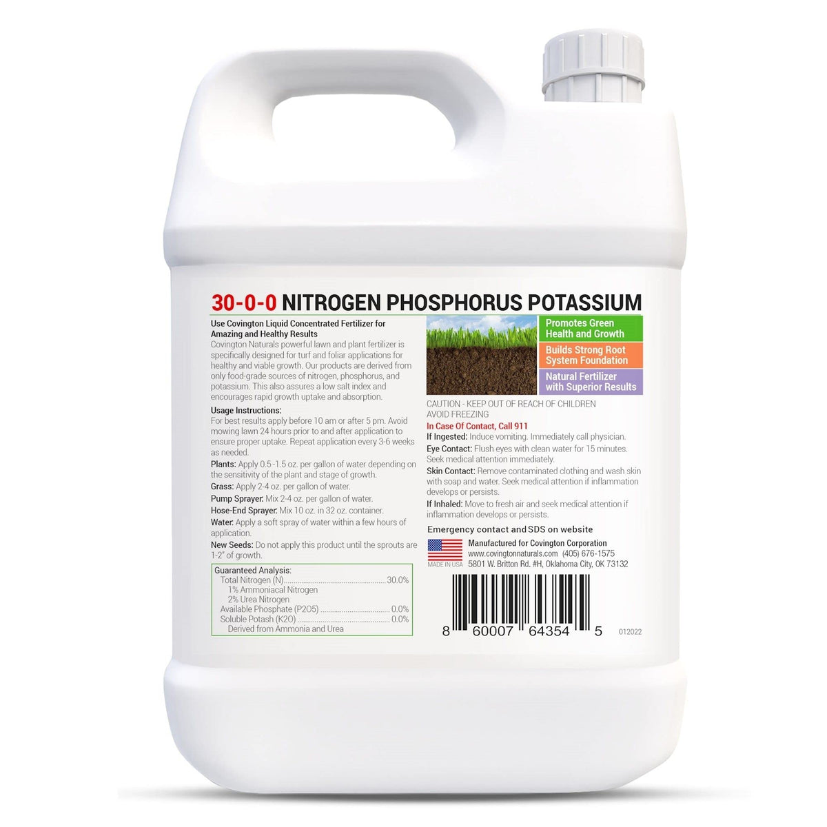 30-0-0 NPK Liquid Fertilizer 32oz V326