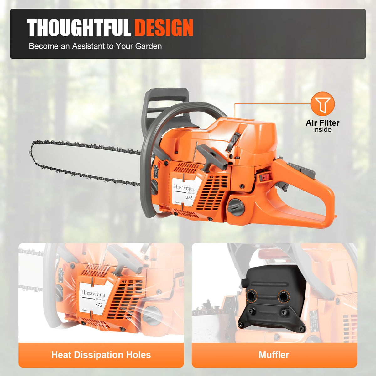 24 Inch 2-Stroke Gas Chainsaw F2792