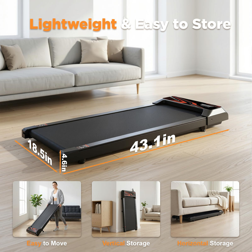 2.5HP Portable Compact Treadmill with Incline and Remote Y91438