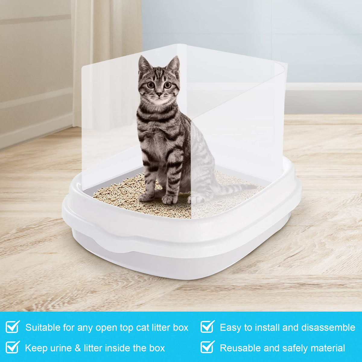 Cat Litter Box Pee Shields B5024