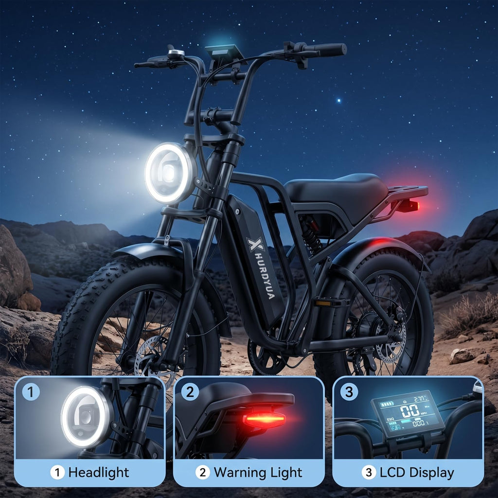 1500W Electric Bike with 48V 15Ah Removable Battery C8939