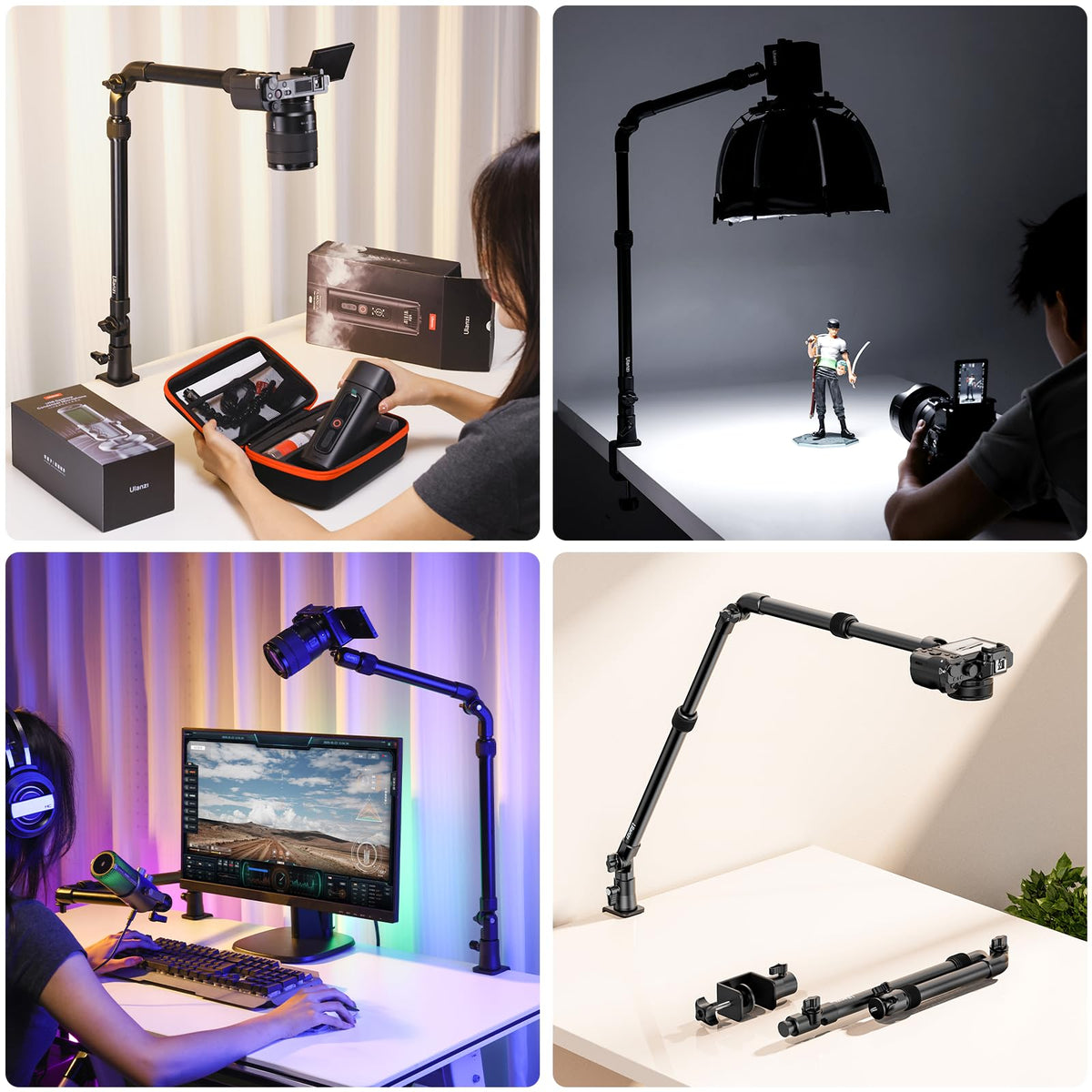 Camera Desk Mount Stand Articulating Arm I606303