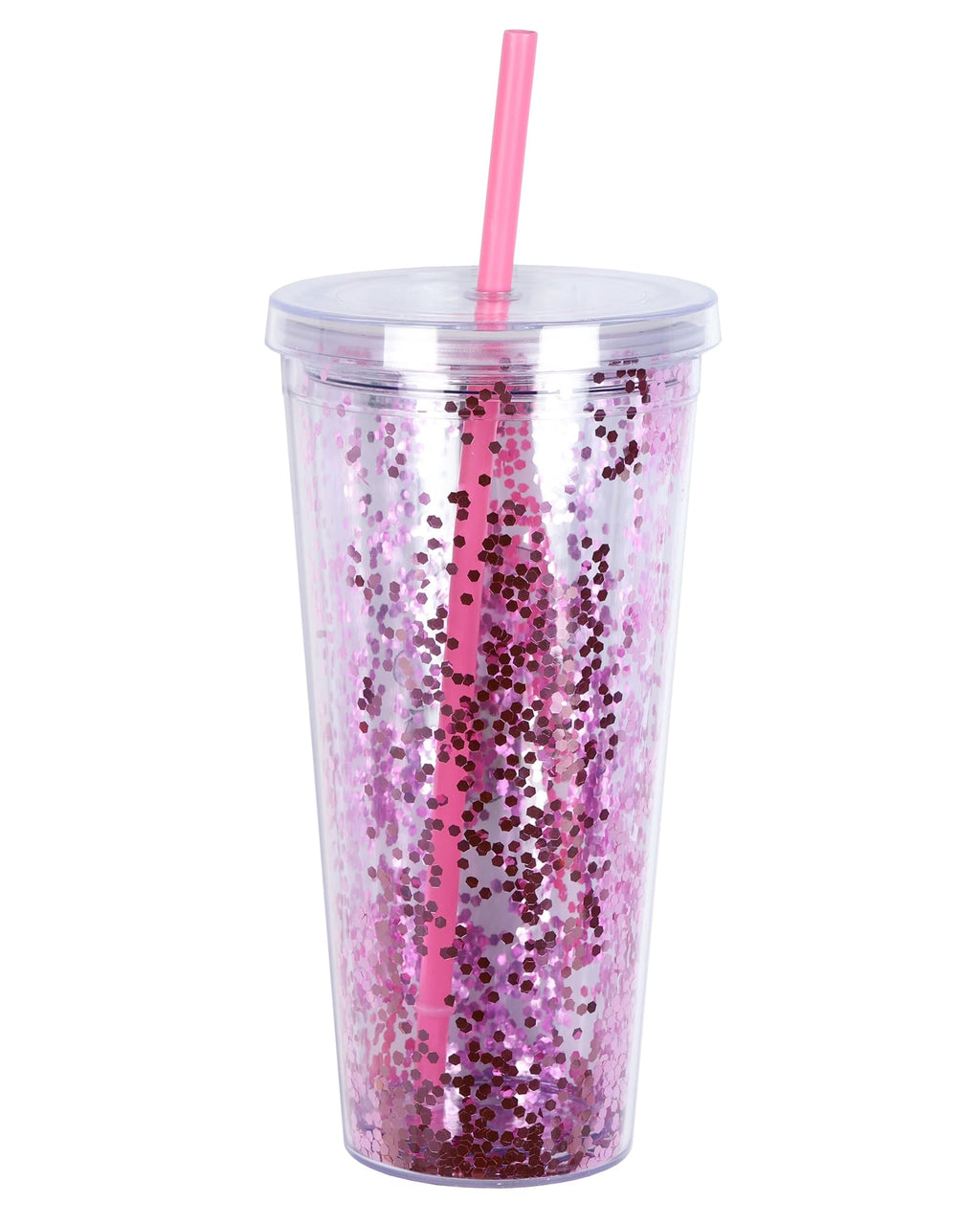 Pink 22 oz Insulated Tumbler with Straw N2209