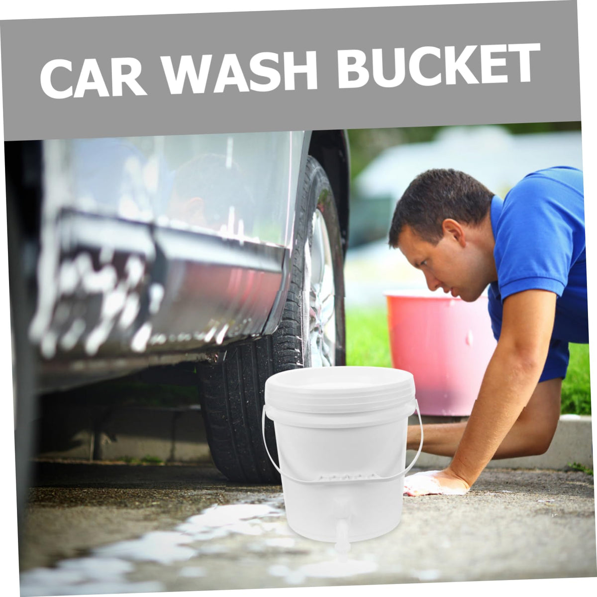 Water Storage Jug with Faucet 10l Plastic Container A546