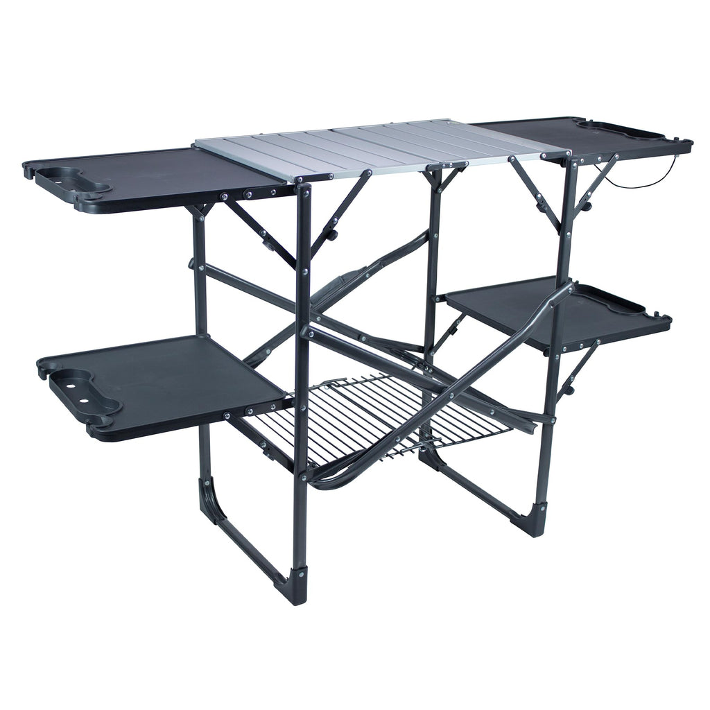 Portable Folding Cook Station with Heat Resistant Tabletop U3745