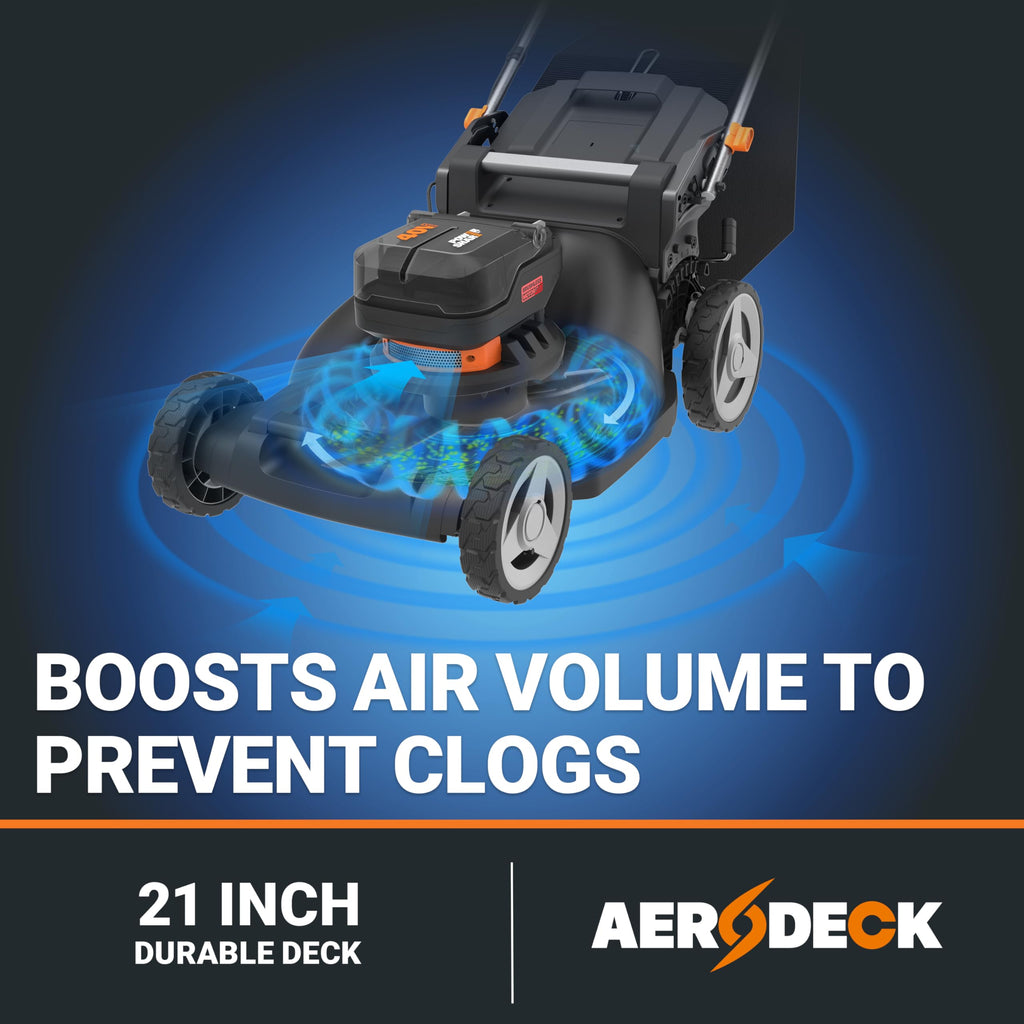 Cordless Lawn Mower, 40V 21" 3-in-1 Grass Mower Q29268