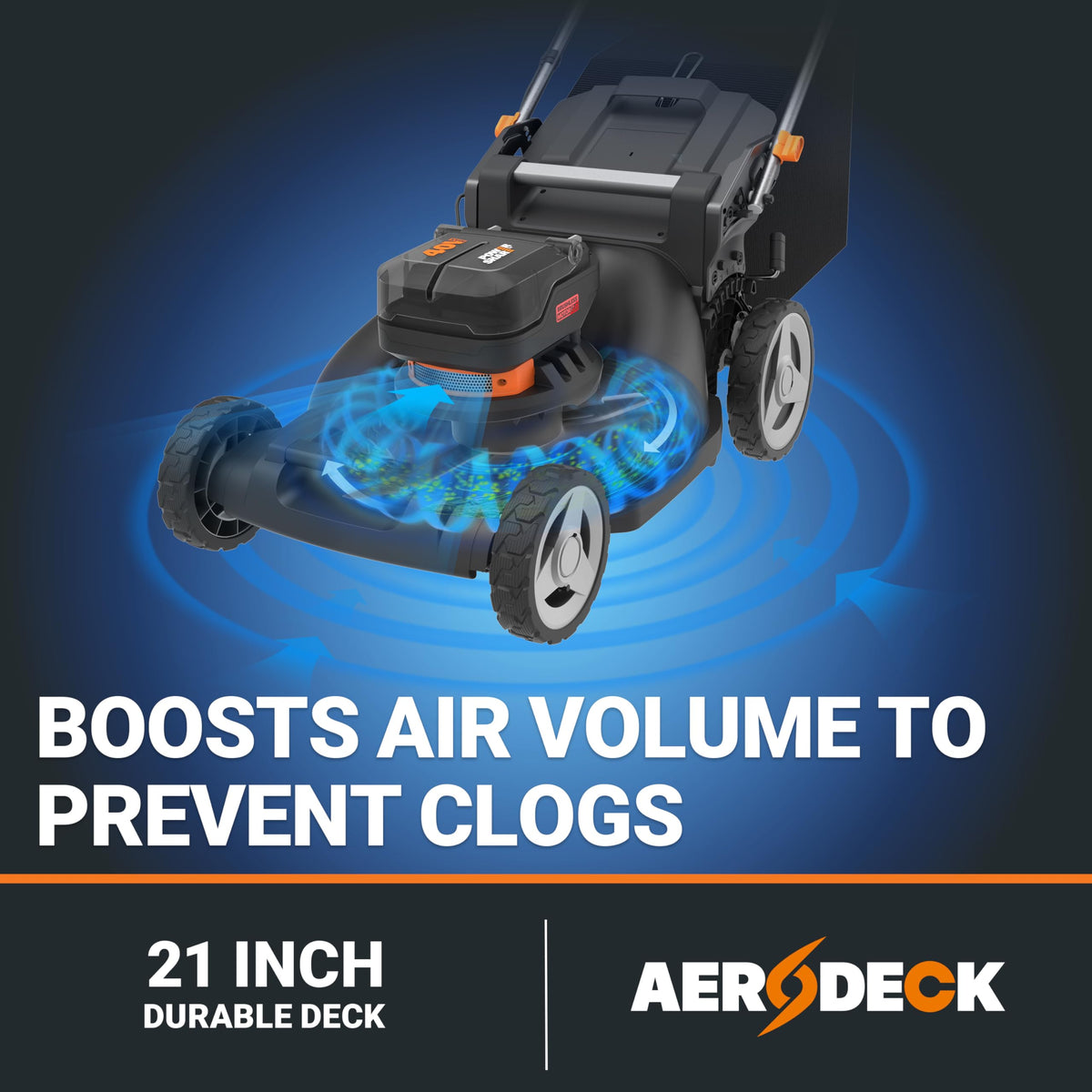 Cordless Lawn Mower, 40V 21" 3-in-1 Grass Mower Q29268