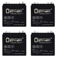 6V 210AH Dual Terminal SLA Replacement Battery 4 Pack O87693