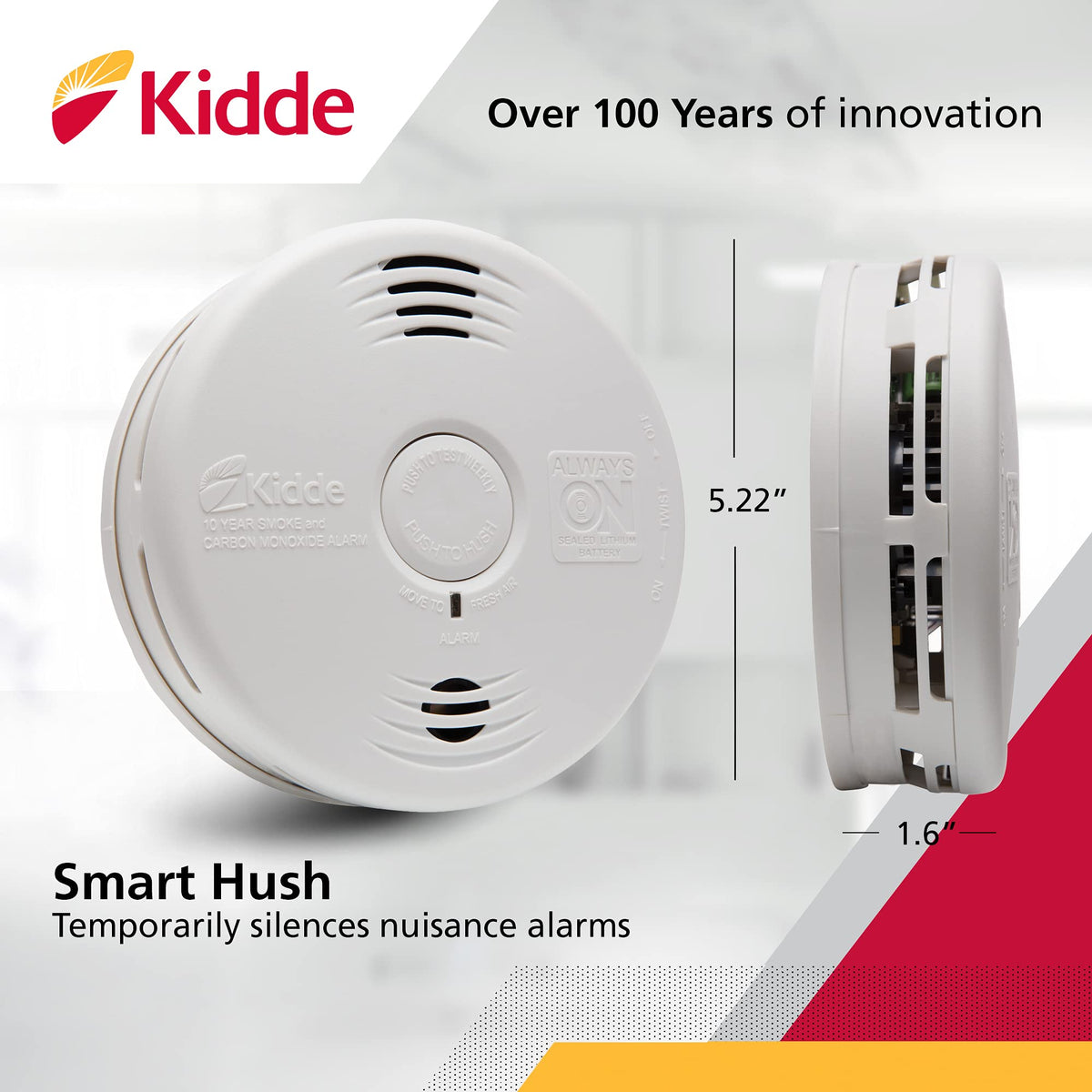 Smoke & Carbon Monoxide Alarm with Voice Warning R42160
