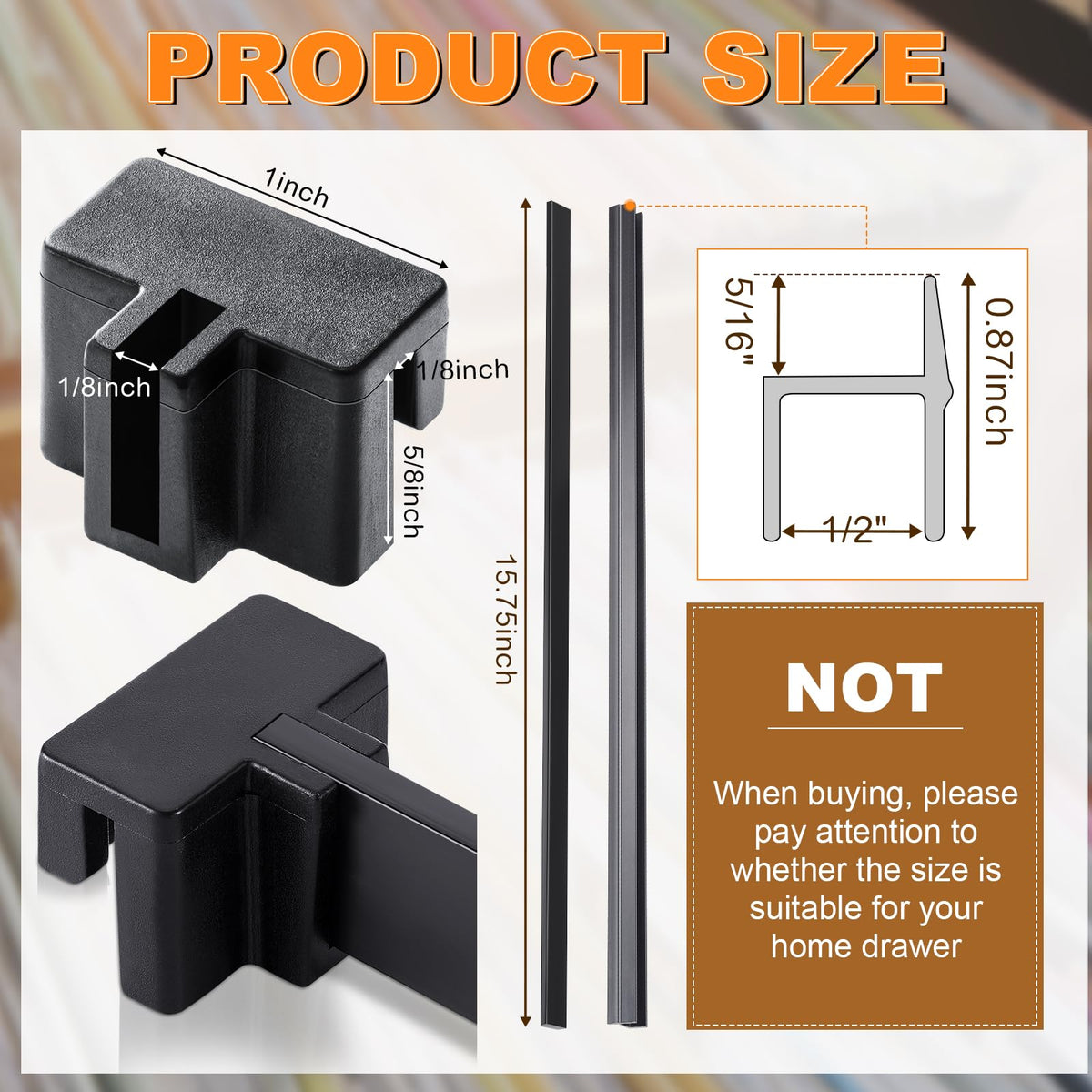 14 Pcs File Cabinet Rails Set Q905