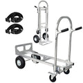 Convertible Hand Truck Dolly Cart with 4 Wheels 1000 Lbs X67889