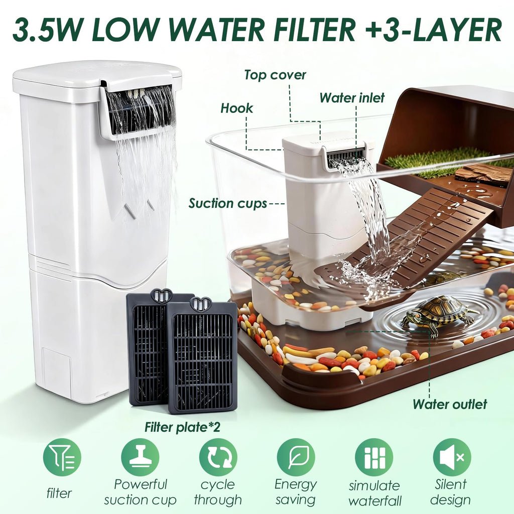 All-in-One Aquatic Turtle Aquarium Habitat P503