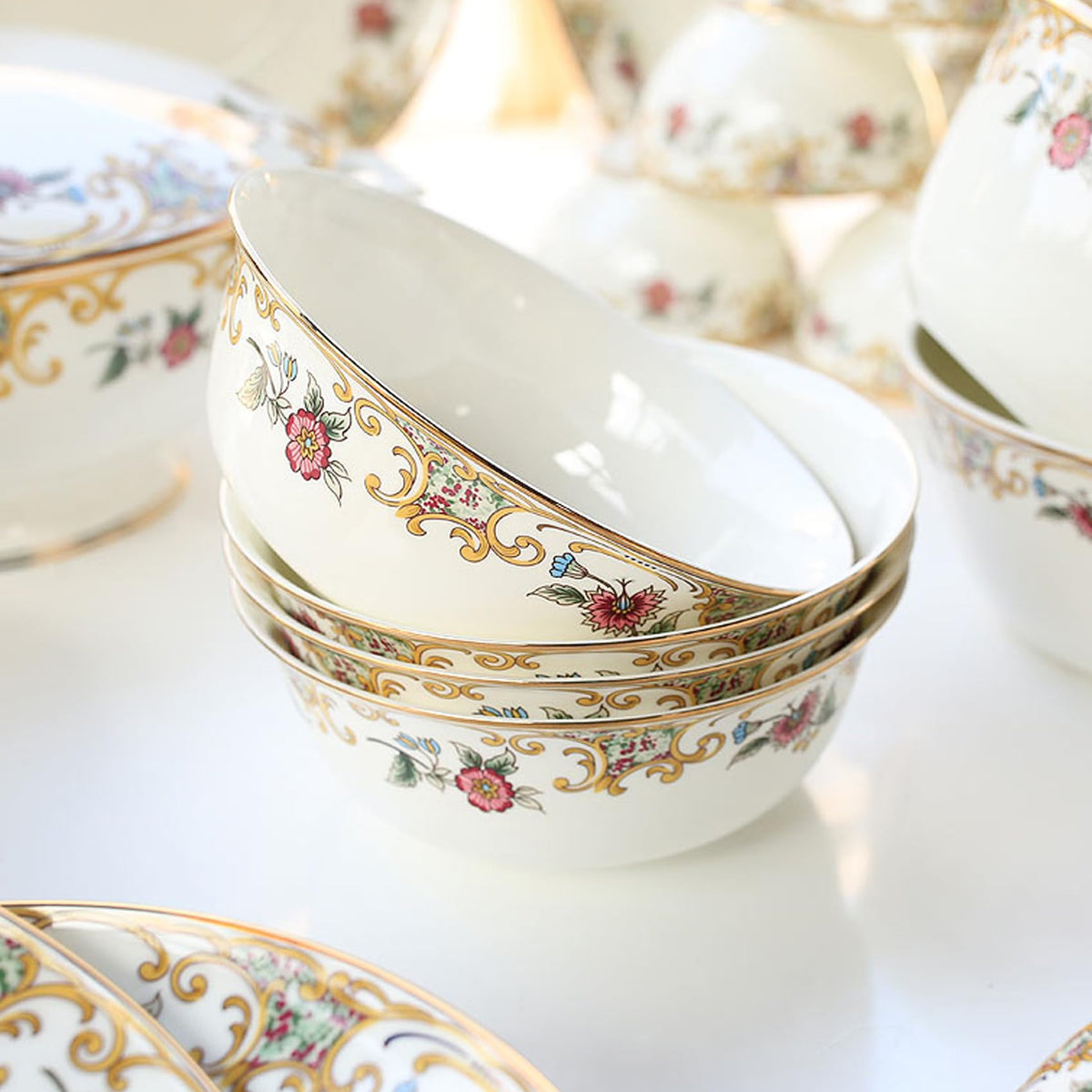 Bone China 12-Piece Dinnerware Set F272488