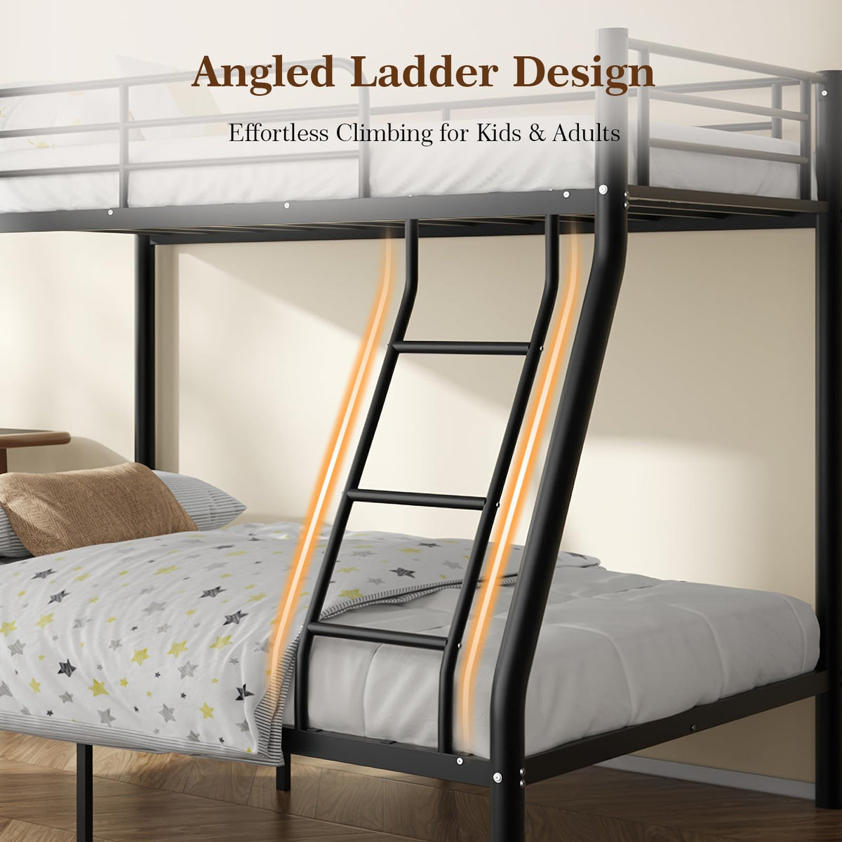 Twin Over Full Size Metal Bunk Beds R30907