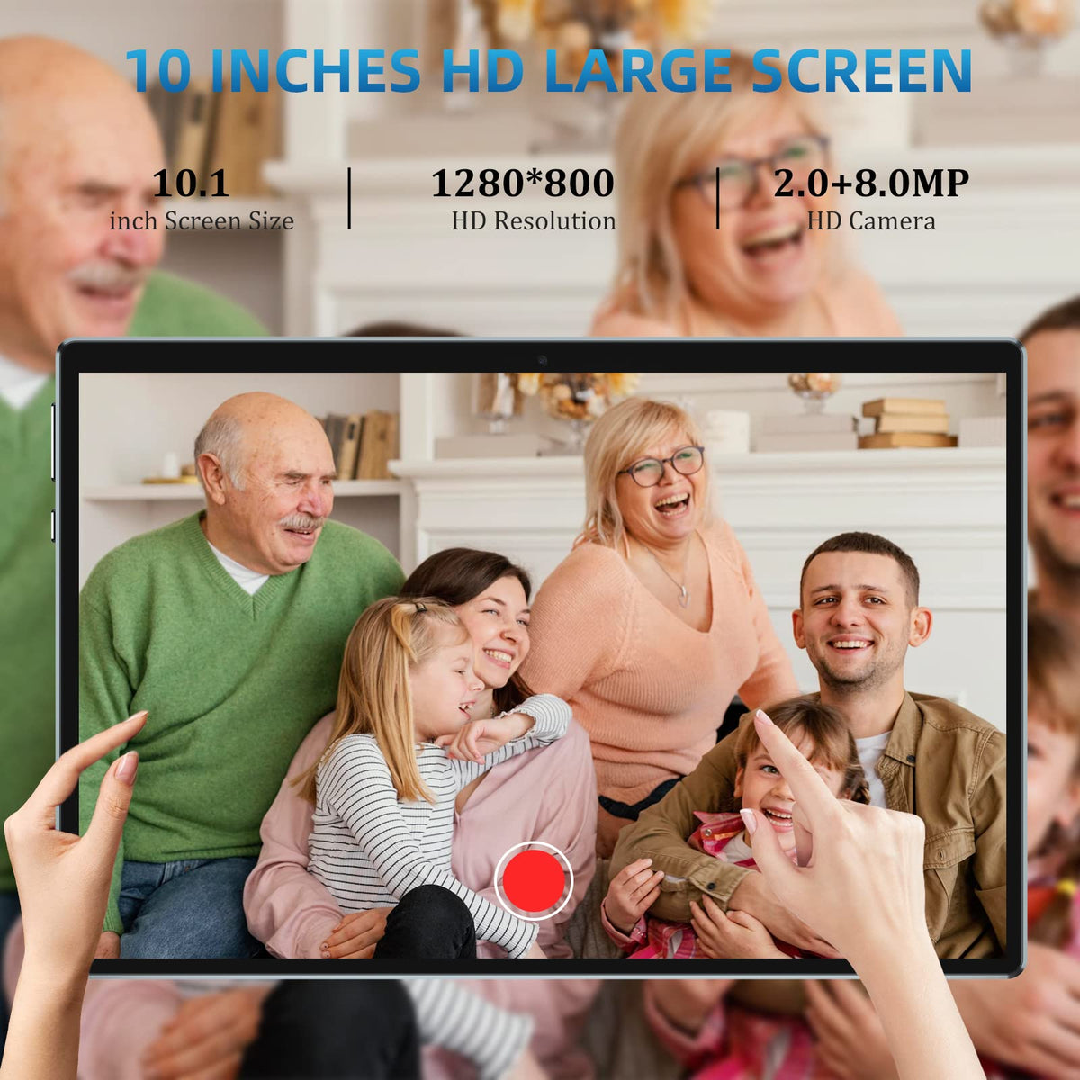 10 inch Tablet 12GB RAM 64GB ROM Black I387505