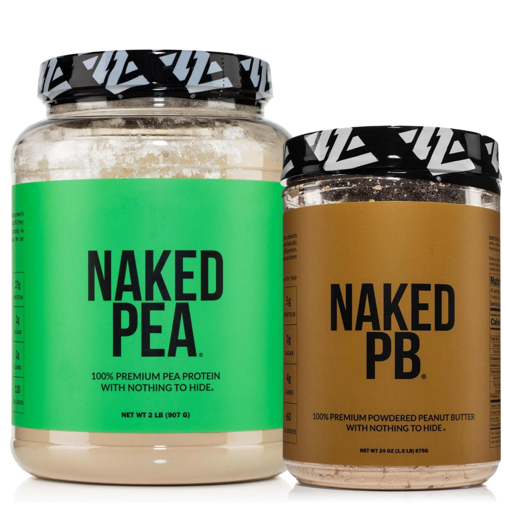 Pea Protein Powder 2LB and Powdered Peanut Butter 1.5LB Vegan Non-GMO Gluten Free H931535