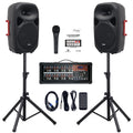 15inch 2000W Bluetooth PA System with Powered Mixer Set P58902