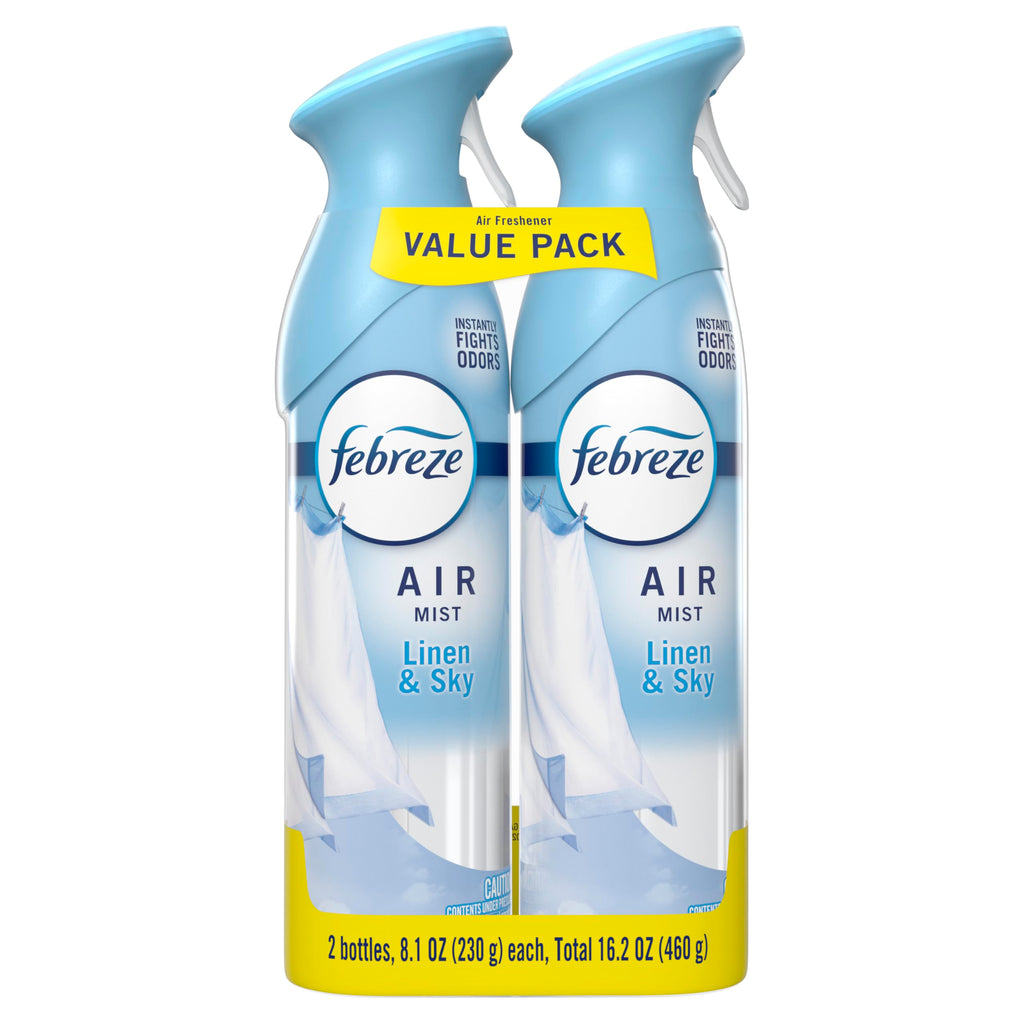 Air Freshener Spray Linen & Sky Scent 8.1oz Pack of 2 Z732