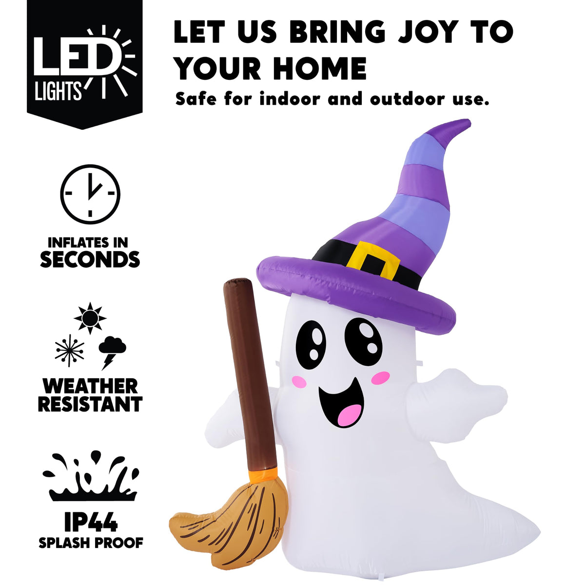 Halloween Inflatables Ghost Outdoor Decorations with LED D831