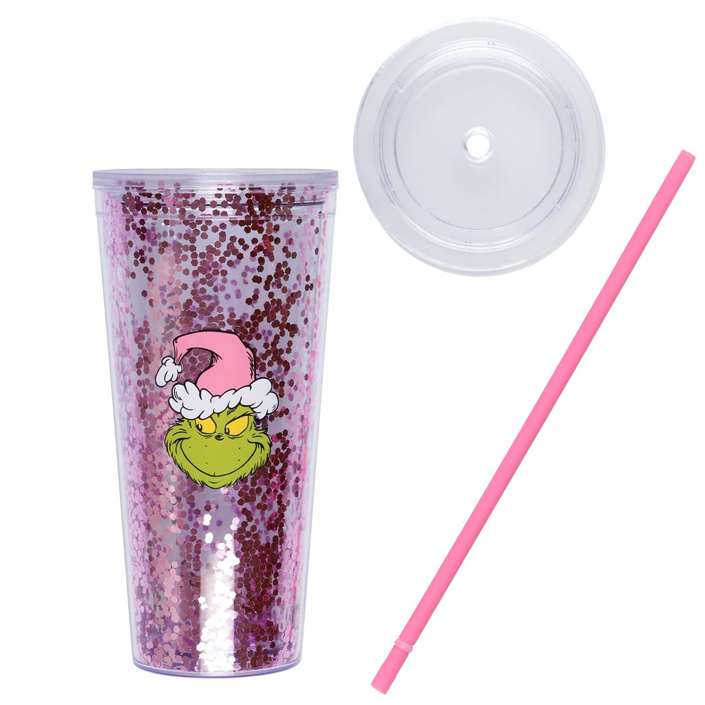 Pink 22 oz Insulated Tumbler with Straw N2209