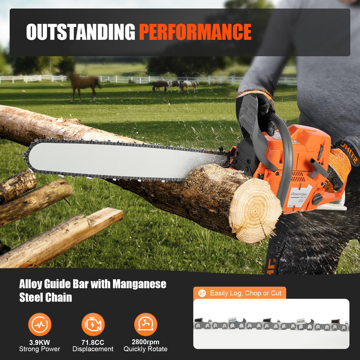 24 Inch 2-Stroke Gas Chainsaw F2792