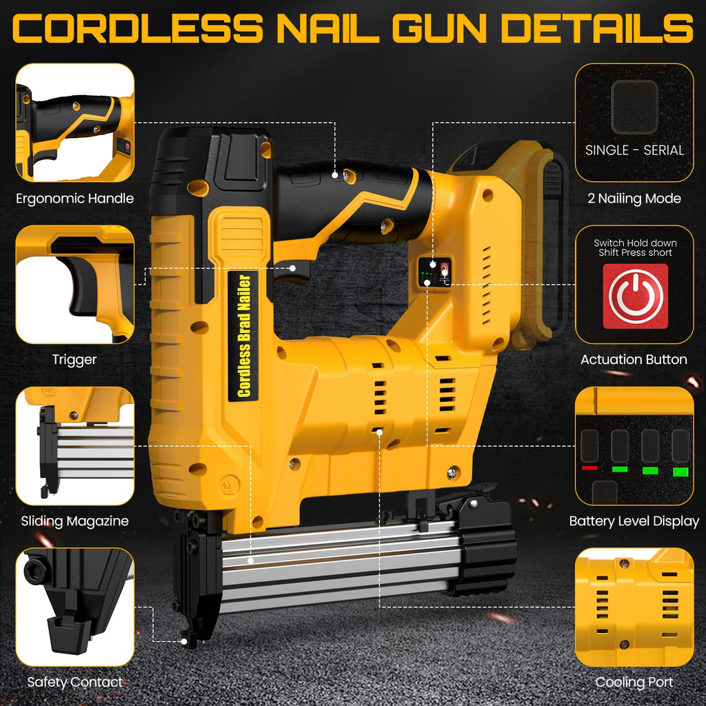 18 Gauge Cordless Brad Nailer & Staple Gun N7046