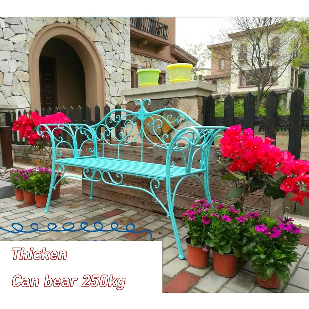 2-Seat Metal Bench U407