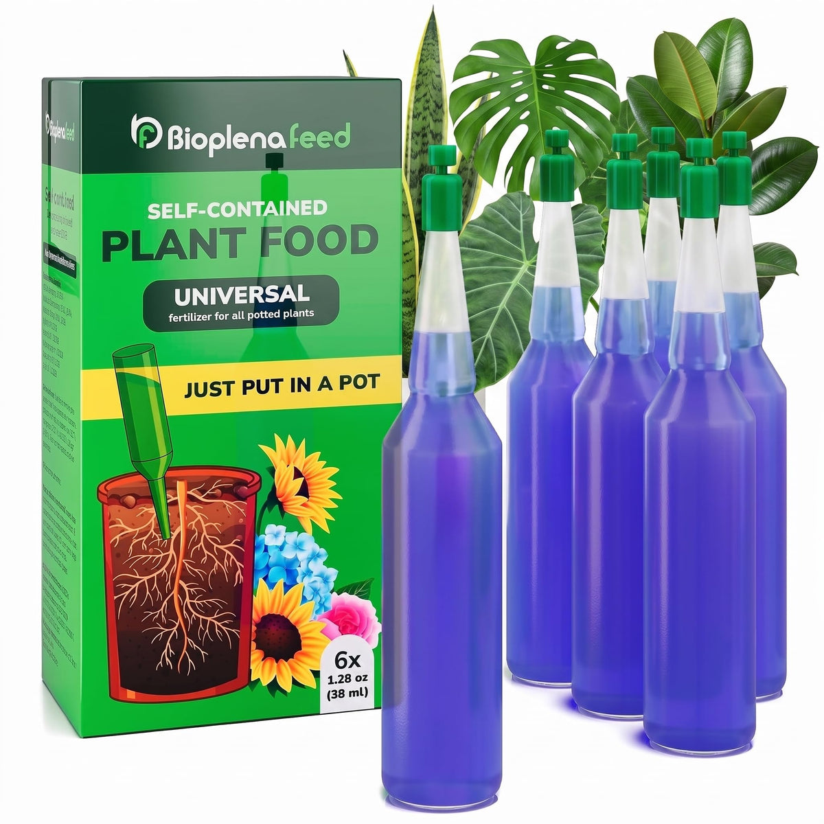 Liquid Plant Food Fertilizer 6-Pack Concentrated Nutrient Solution D753360