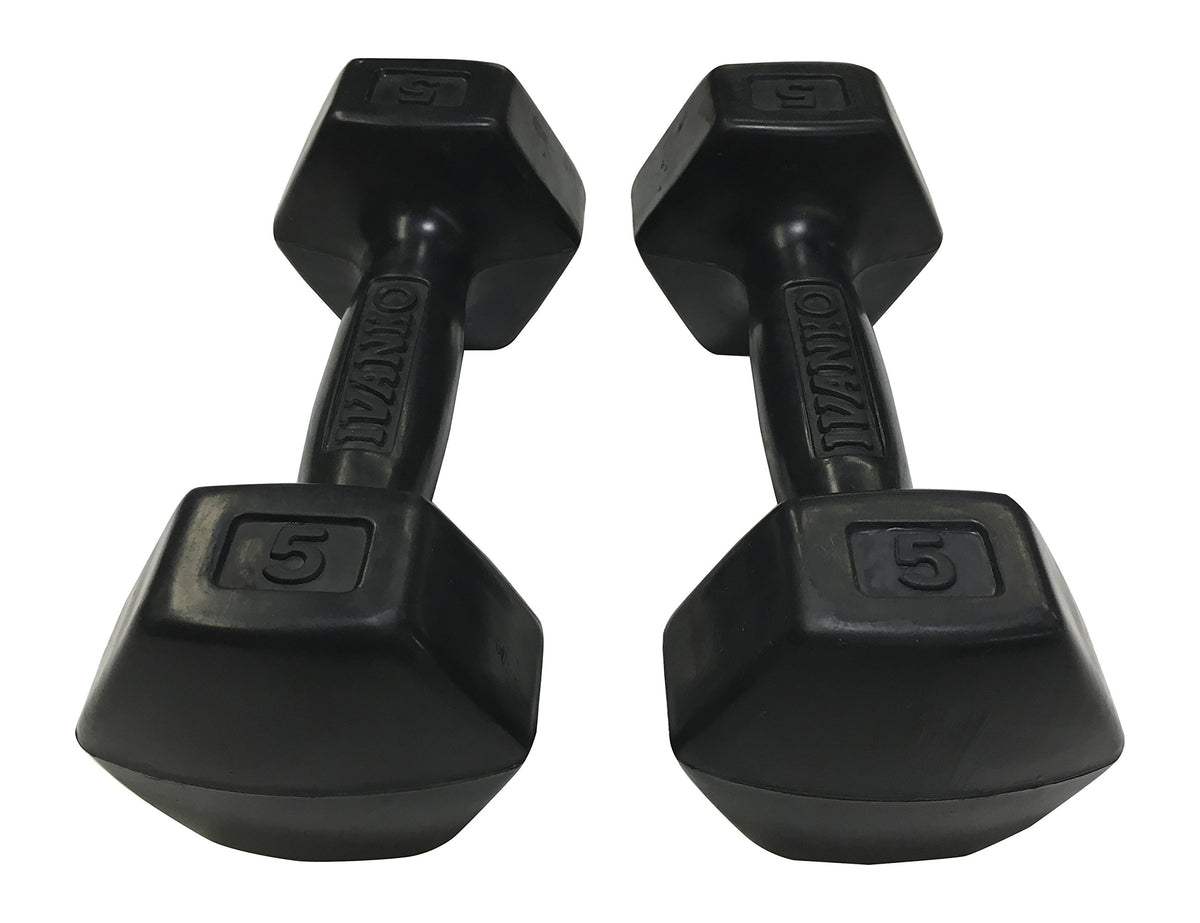 5 lbs Rubber Dumbbells Pair S951712