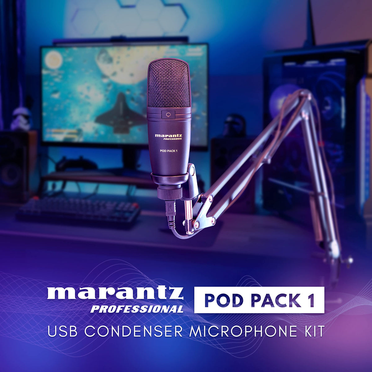 USB Microphone with Boom Arm D589602