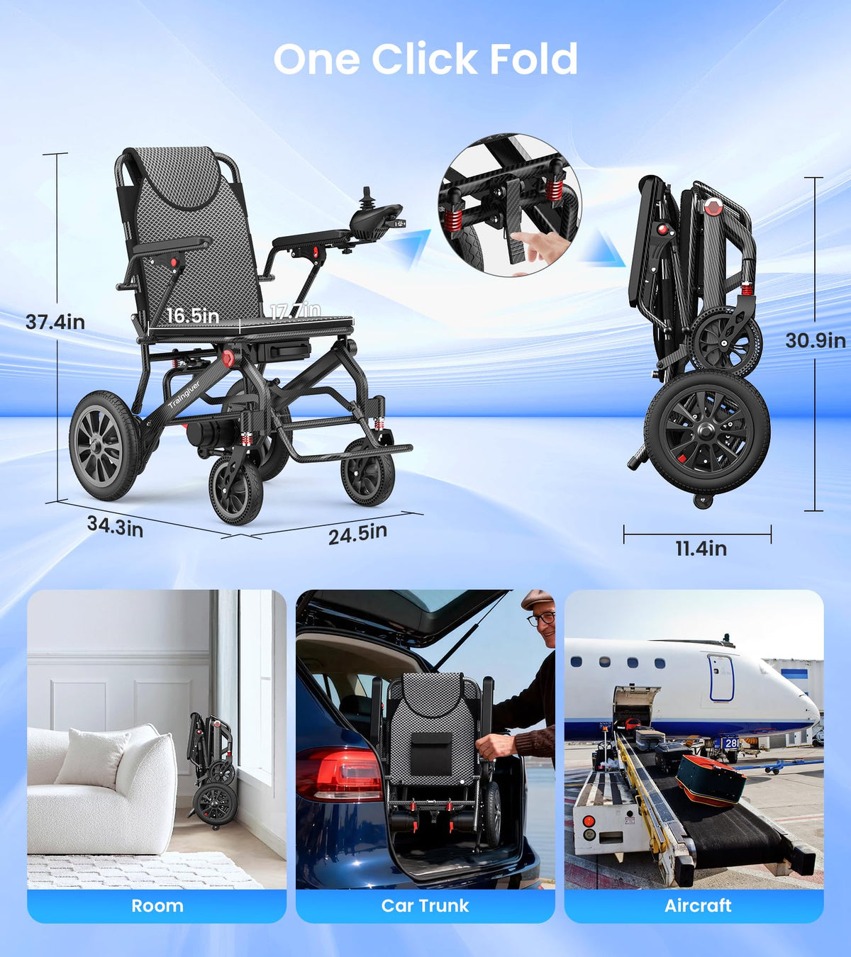 Lightweight Electric Wheelchair Z388807