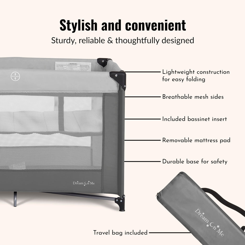 Portable Baby Playard with Bassinet M1020