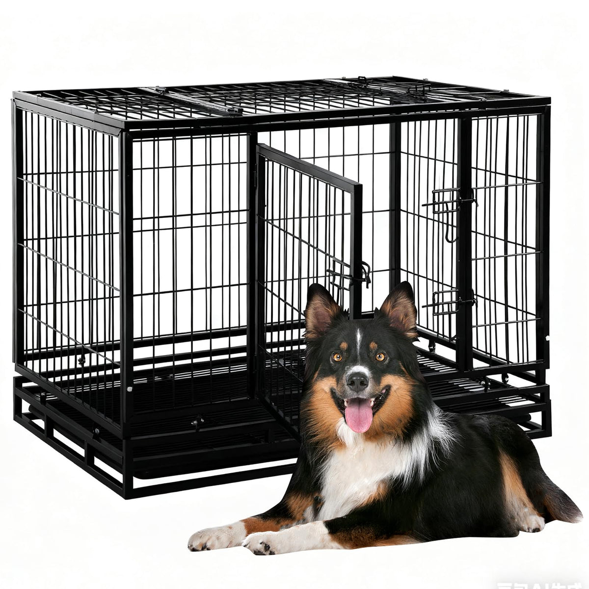 48 inch XXL Heavy Duty Dog Kennel with Wheels E893