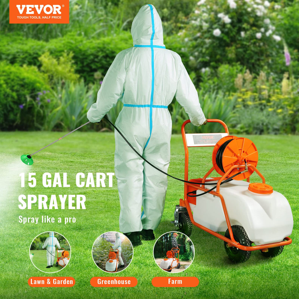 15 Gallon Battery Powered Garden Weed Sprayer with Surfactant W4150