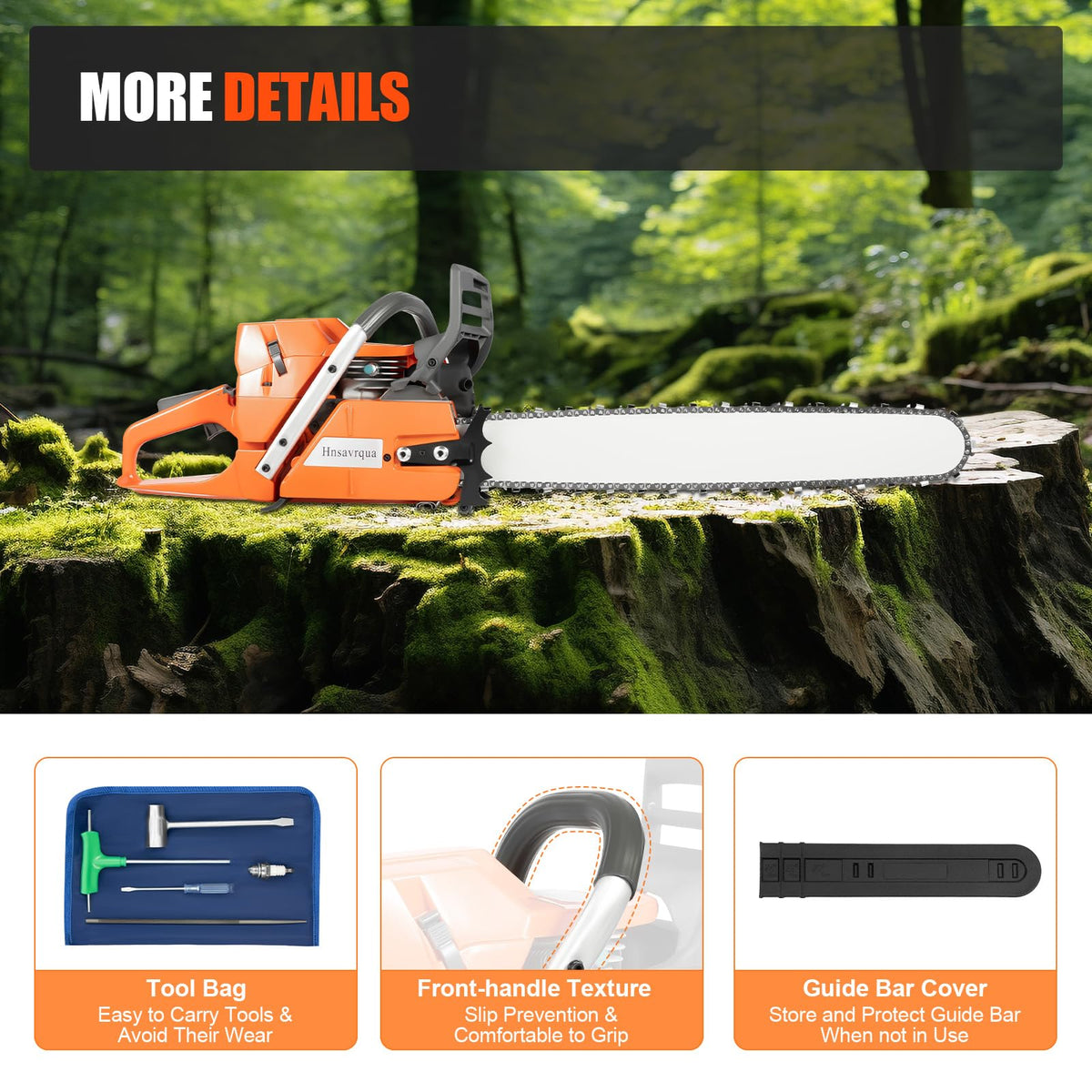 24 Inch 2-Stroke Gas Chainsaw F2792