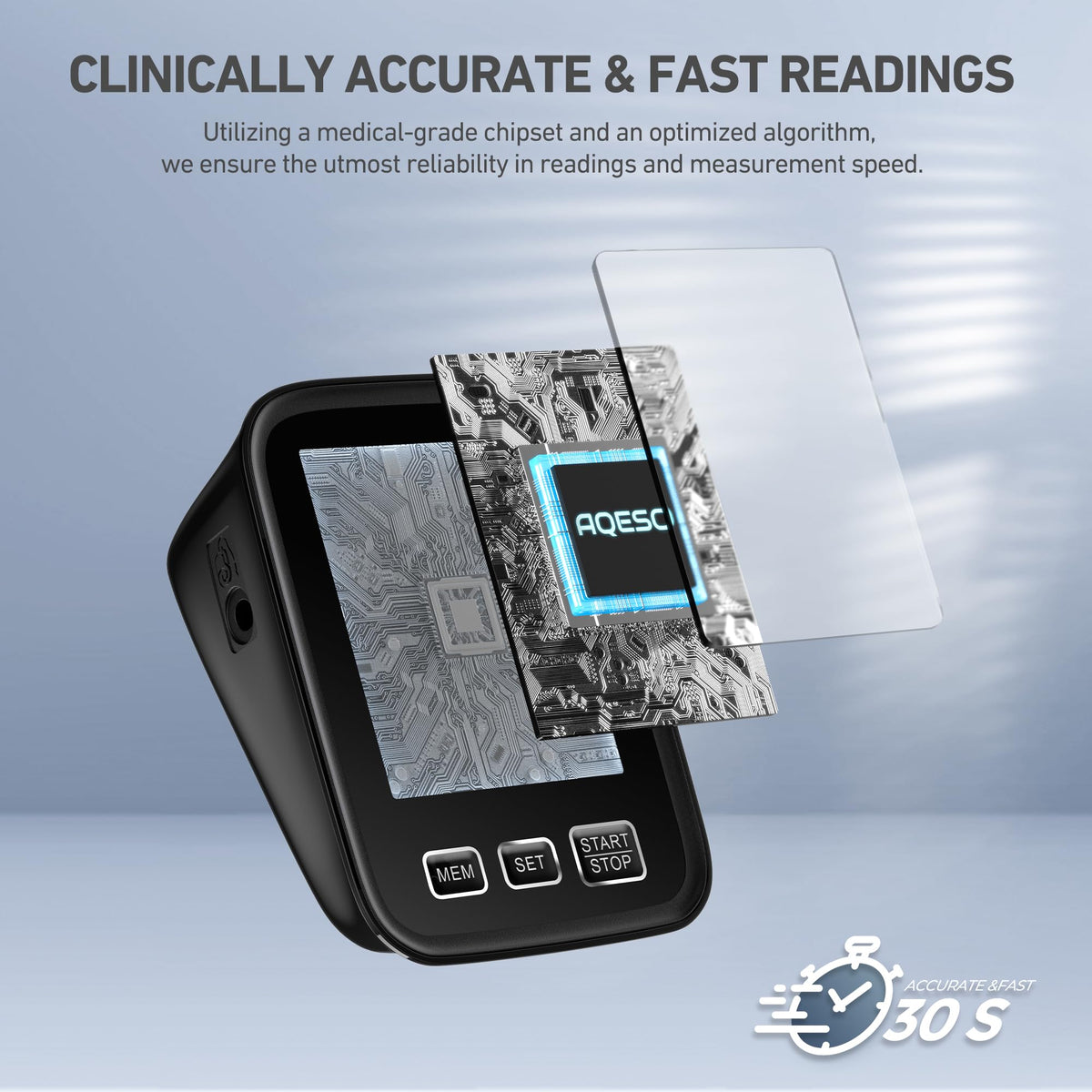 Blood Pressure Machine with 3 Size Cuffs and Backlit Display Y67818