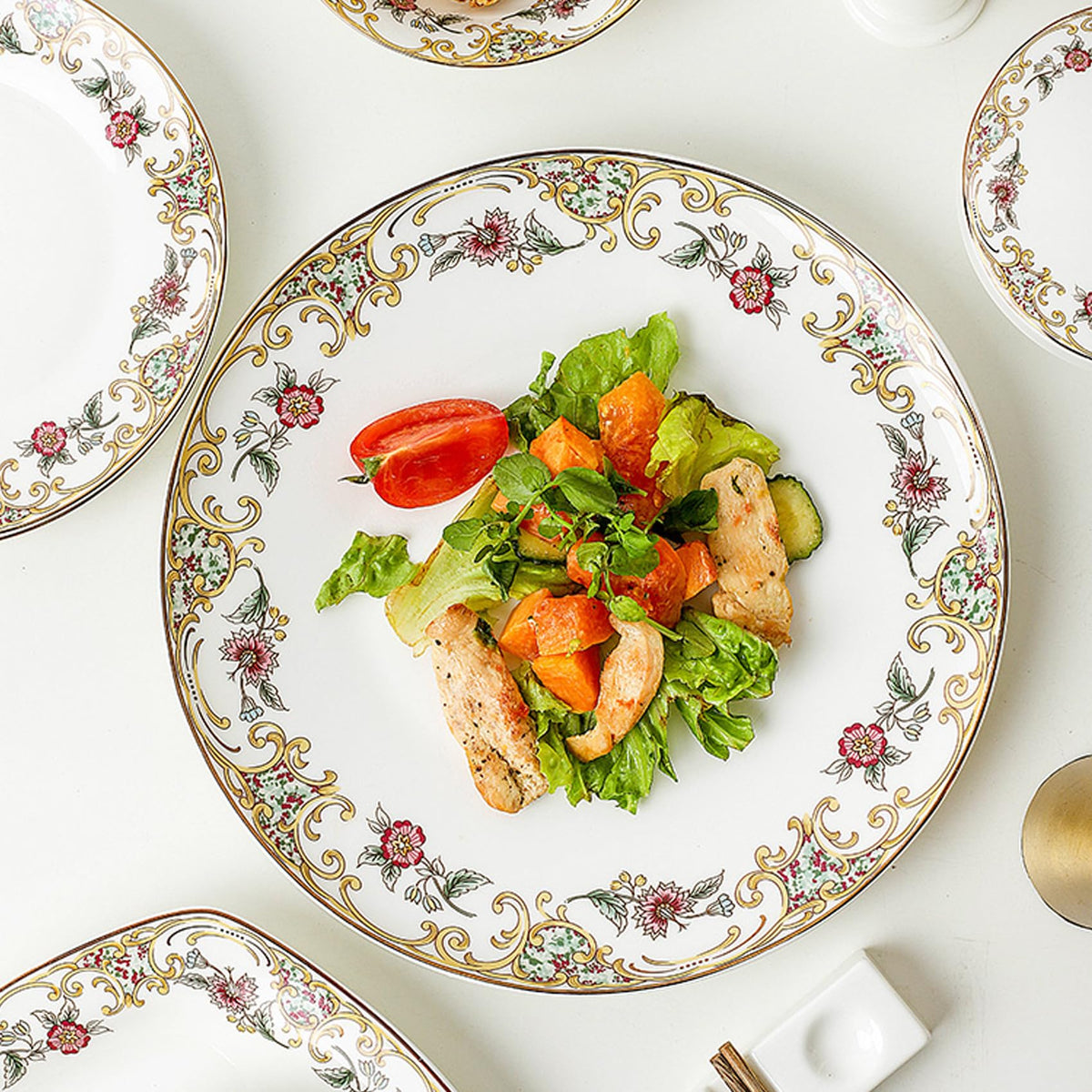 Bone China 12-Piece Dinnerware Set F272488