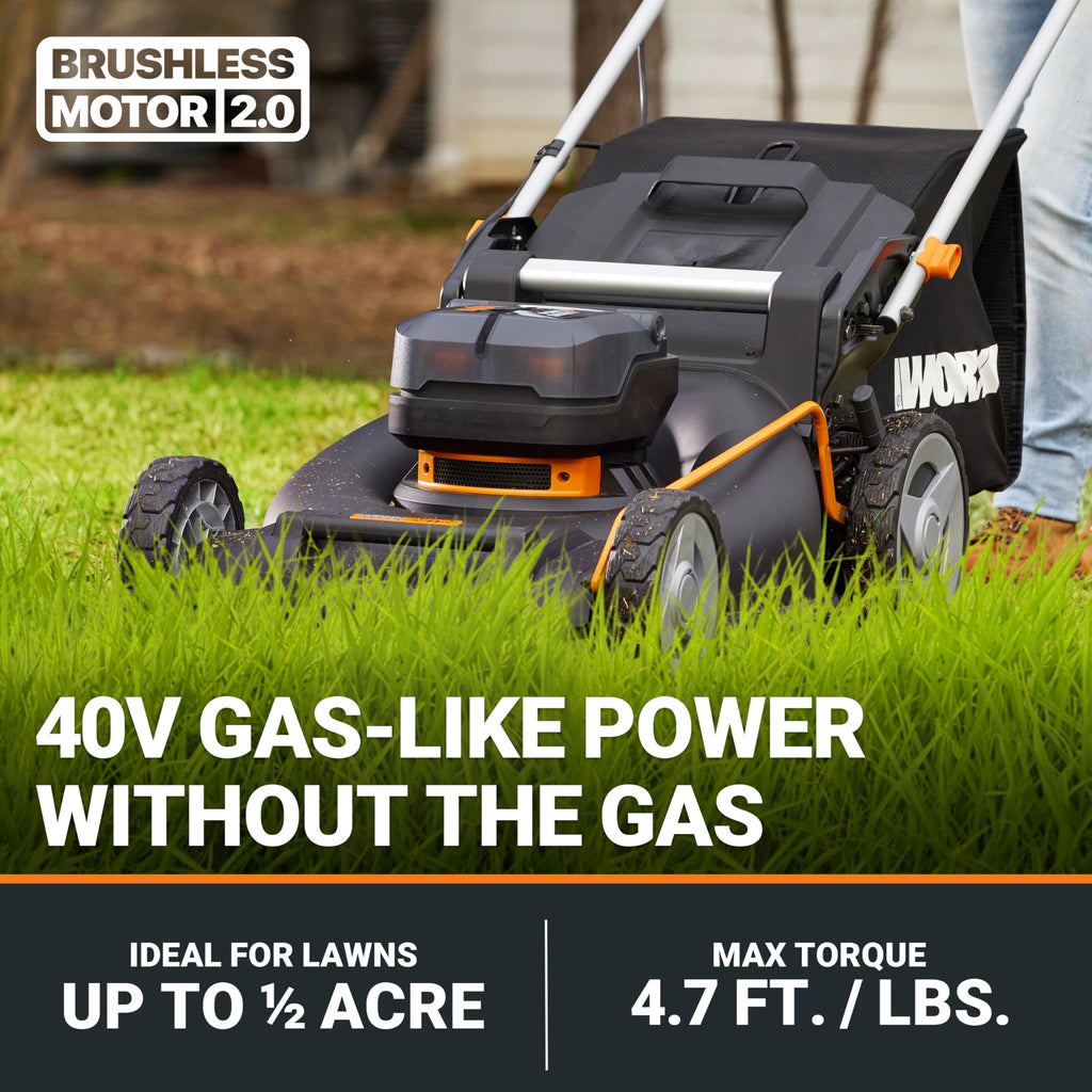 Cordless Lawn Mower, 40V 21" 3-in-1 Grass Mower Q29268