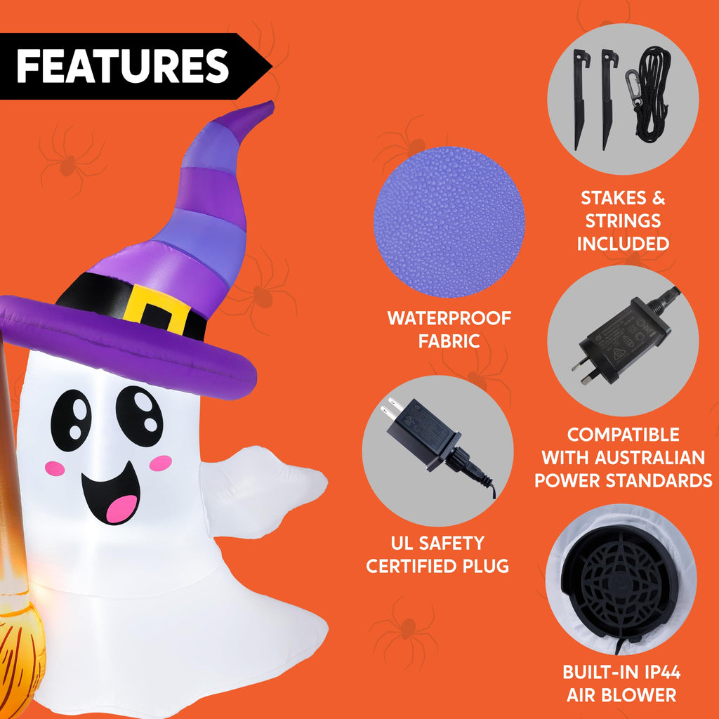 Halloween Inflatables Ghost Outdoor Decorations with LED D831