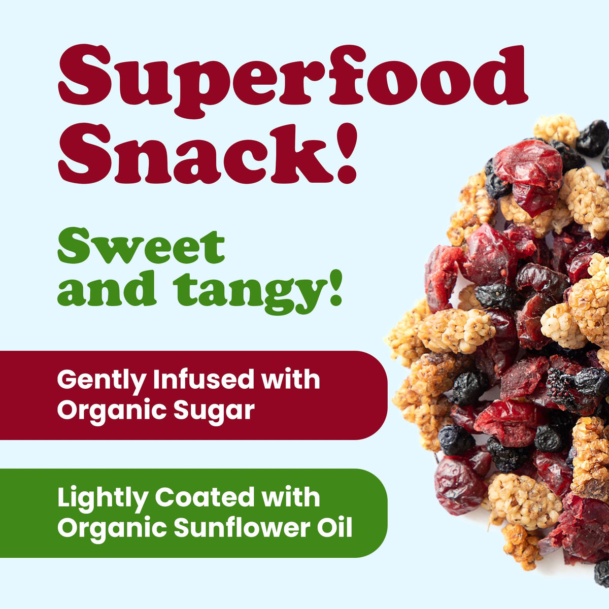 Organic Dried Berries Mix, 8 Ounces K6452