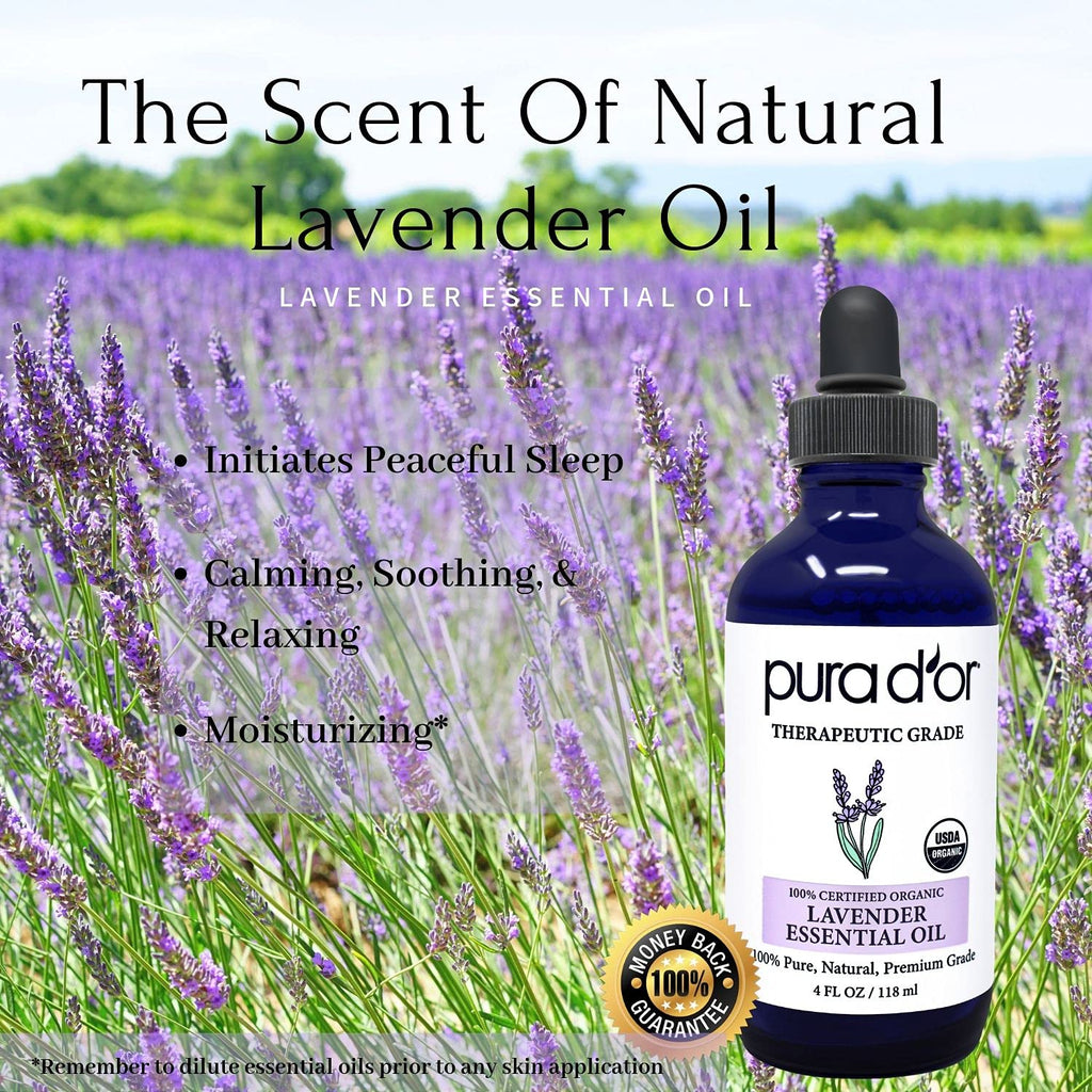 Organic Lavender & Rosemary Essential Oils Bundle 4oz Each T68480
