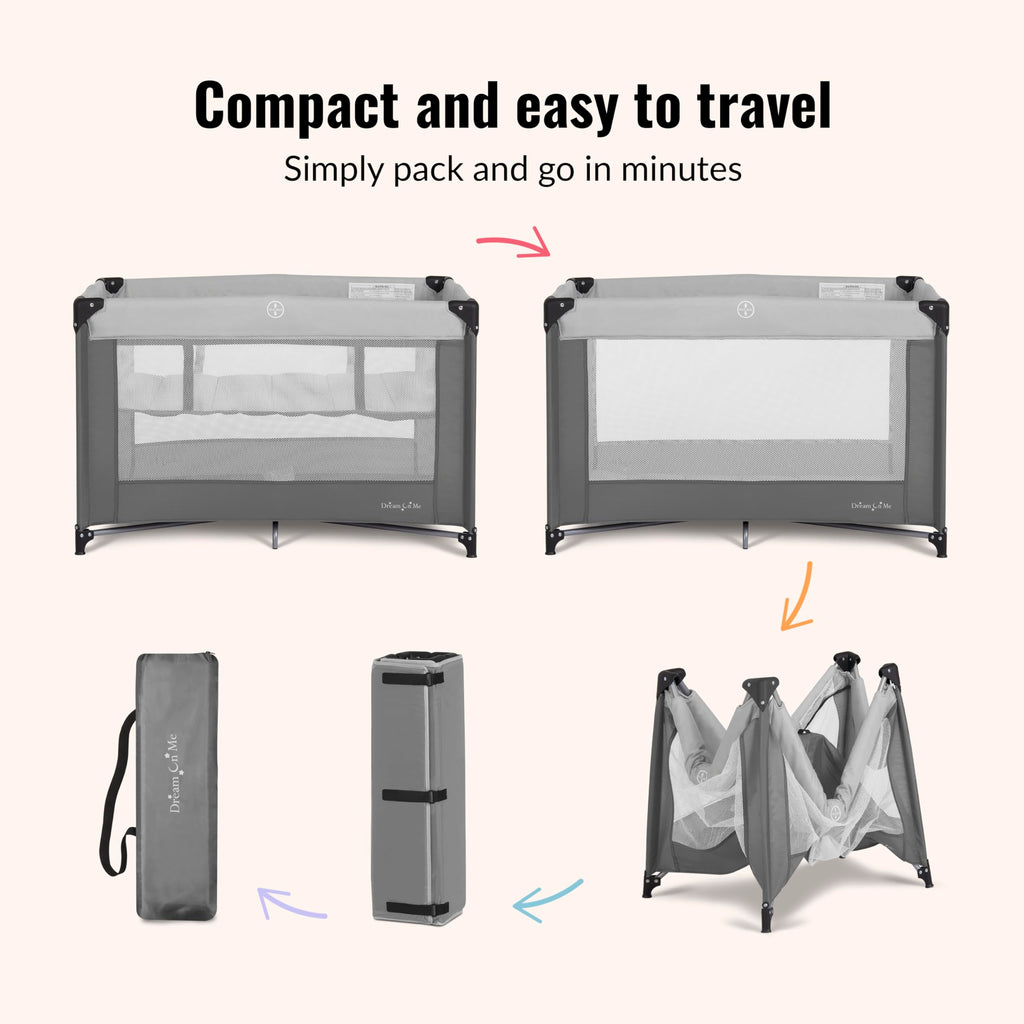 Portable Baby Playard with Bassinet M1020
